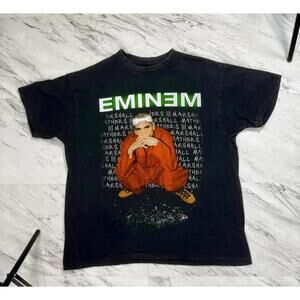 Vintage 2000 Eminem Criminal Tour Brockum USA Shirt XL Rap Tee #11P